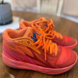 Vibrant Orange Kids Shoes